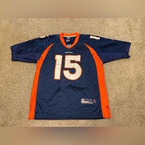 Reebok Nfl Denver Broncos Tim Tebow #15 Blue Stitched Jersey Men's Size 52 Xl